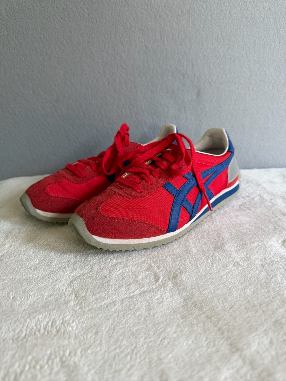 Onitsuka Tiger California 78 Casual Sneakers US3 Kids Red/Blue